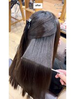 アクロ ヘアー ステージ(ACRO hair stage)&nbsp;強うねりのリタッチ矯正ビフォーアフター