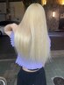 【ゆうあ指名】カット+ケアブリーチ+トリートメント25050→15100