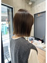 フィルムス ヨコハマ プラス(FILMS 横浜 +)&nbsp;ミルクブラウン/ボブ／オリーブページュ/ブリーチなし/横浜+
