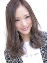 アグ ヘアー ボンド 六名店(Agu hair bond)&nbsp;グレージュ×カールミディ