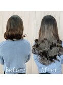 ナチュラルブラック#シールエクステ#ゆるふわウェーブ#前髪#柏