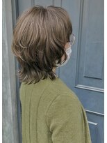 ヴィーヴォ 天六店(VIVO)&nbsp;【VIVO】Fujiwara  ウルフカット カーキグレージュ イルミナ