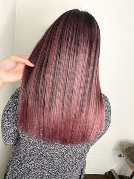 ユートピア(U topia) バレイヤージュ/ピンクカラー/ハイライト