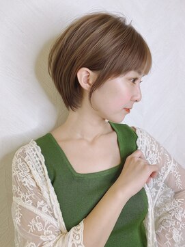 ロンド ストラーダ 心斎橋(Lond strada) ショート×ハイライト白髪ぼかし×シルキーベージュ[心斎橋]