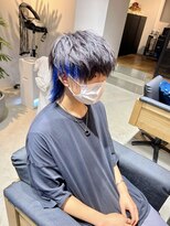 ディグニフ(DIGNIF)&nbsp;マッシュウルフ×ブルーインナーカラー