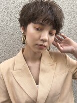 トップヘアー ミカワアンジョウ 安城(TOPHAIR MIKAWA ANJO)&nbsp;ふわりパーマが可愛いフレンチガールショート/ニュアンスカラー