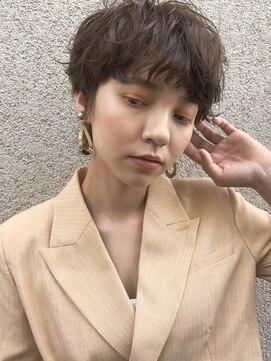 トップヘアー ミカワアンジョウ 安城(TOPHAIR MIKAWA ANJO) ふわりパーマが可愛いフレンチガールショート/ニュアンスカラー