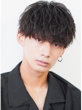 オーシャントーキョー 渋谷神南(OCEAN TOKYO) ツーブロック黒髪ツイストスパイラルマッシュ