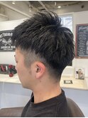 #ツーブロック#スパイキーショート