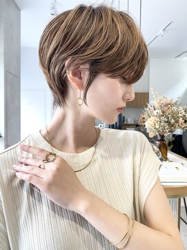 サークル(circle) 大人可愛い20代30代40代50代小顔ショートボブ丸みショートくびれ