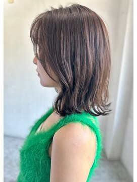 ソイクフ(SOY KUFU) 大人可愛い20代30代40代◎前髪パーマグレーベージュミディアム