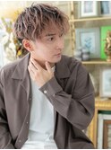 ハイトーンカラー外国人風ミディアムパーマc3大宮10代20代30代