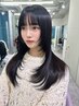 【髪質改善menu☆人気No.3】前髪カット+カラー+髪質改善ケラチンTR 　¥16500