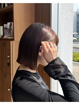 アース 三田南ウッディタウン店(HAIR&MAKE EARTH) 20代30代40代小顔切りっぱなし大人ボブ