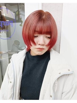 パープル(purple) デザインレッド