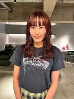 リール(rire)&nbsp;rireイメチェン前髪アンブレラカラーこなれミディウェーブパーマ