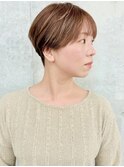 刈り上げマッシュショート刈り上げ女子大人可愛いショートヘア