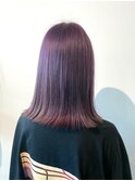 切りっぱなしミディアムパープルカラー