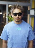 10代20代メンズブリーチオンカラーシルバースパイキーショート