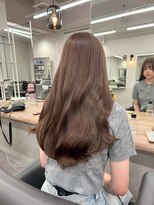 ベレーザ 渋谷(BELEZA) 16344黒髪オリーブグレーラウンドバングレイヤーワンホンヘア