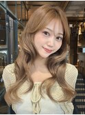 レイヤーカット/シースルーバング/韓国風/フォワード巻き