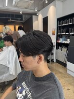 アロー 船橋店(AROH)&nbsp;MEN’S HAIR/サーフカール/刈り上げセンターパート/船橋