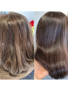 艶髪【髪質改善】〈センター南・センター北〈白髪染め・縮毛矯正