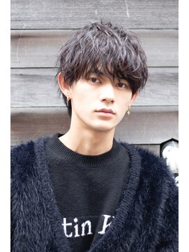 ヴェイン 渋谷(vain) 渋谷美容室ミディアムスパイラルメンズパーマ最旬k