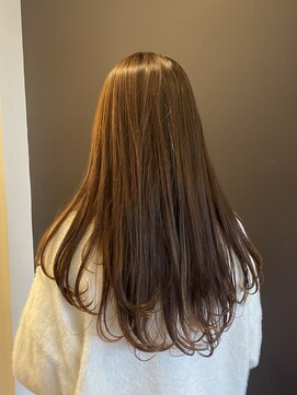 ヘアーワークス ボナ ウニクス店(HAIR WORKS bona) 巻けるストレート×艶カラー×ロングレイヤー