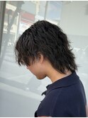 メンズパーマスタイル！大人サーフカール/スパイラルウルフ