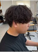 宇都宮メンズカットメンズパーマツイストパーマ波巻きパーマ眉毛