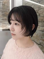 ザザ ZA/ZA 神楽坂&nbsp;顔まわりレイヤー　ショートボブ　神楽坂美容室