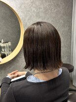 コーパル(copal)&nbsp;ボブ・切りっぱなし・明るめの白髪染め・ヘアドネーション