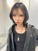 ノラ ウメダ(NORA UMEDA)&nbsp;【chiaki】ブリーチで落とせる黒染めグランジy2kウルフ