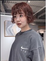 ナヌーク ダイカンヤマ(nanuk daikanyama)&nbsp;レッドカラーにボブパーマ！