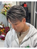 テンバイリップスヘアー(TEN by LIPPS hair)&nbsp;ホワイトシルバーバレイヤージュシャドールーツブリーチカラー