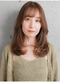 韓国風ｘシースルーバングｘエギョモリｘタンバルモリｘレイヤー