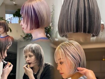 シーンヨコハマ 横浜店(SCENE yokohama)の写真/派手髪なのにフィット感がある。派手なだけではない、洗練されたデザインでスタイルをアップデート!