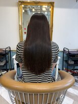 ロンドアベニール 北千住(Lond avenir)&nbsp;ダークパープル/髪質改善/縮毛矯正/オリーブベージュ/北千住