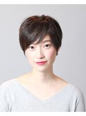 グレージュ×ショート