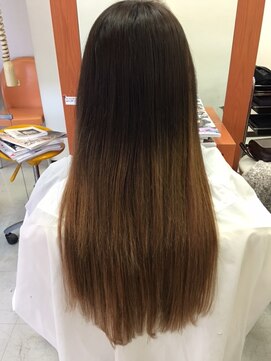 デュオヘアー エクステンションズ 新宿 ☆編み込みロングスタイル★