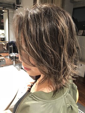 リバレッジ 広尾(Leverage) 大人ハイライト外ハネボブ