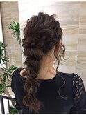 編みおろし ヘアセット