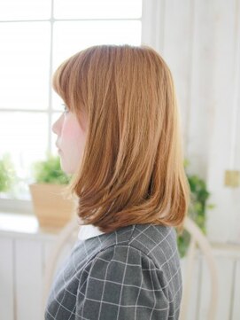 ヘアメイク ナル(hair make nalu) 重めのミディアムヘアー