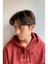 ヌイ 横浜(nui)&nbsp;無造作アップバングソフトツーブロックツイストパーマ