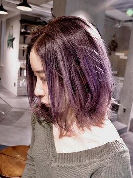 ロリム(RorriM) グラデーションカラー　パープルアッシュ