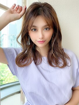 アフロート エル 錦糸町(AFLOAT L) ショコラベージュ/ベビーバング/インナーカラー/韓国風カール