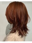 大人可愛い小顔ミィディアムウルフレイヤー 20代30代40代/銀座