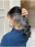インナーシルバー×ダークブラウン