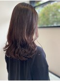 大人可愛い ピンクブラウンカラー